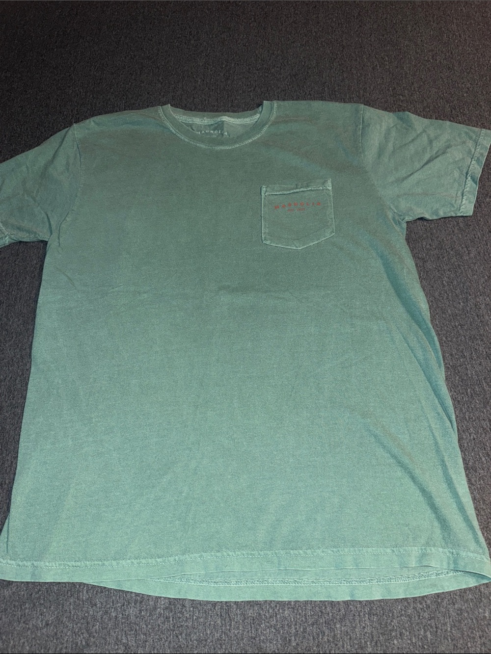 Magnolia Teal Short Sleeve Pocket Tee